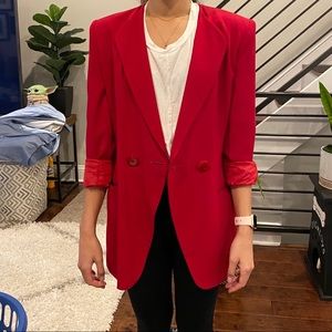 Vintage Christian Dior red blazer